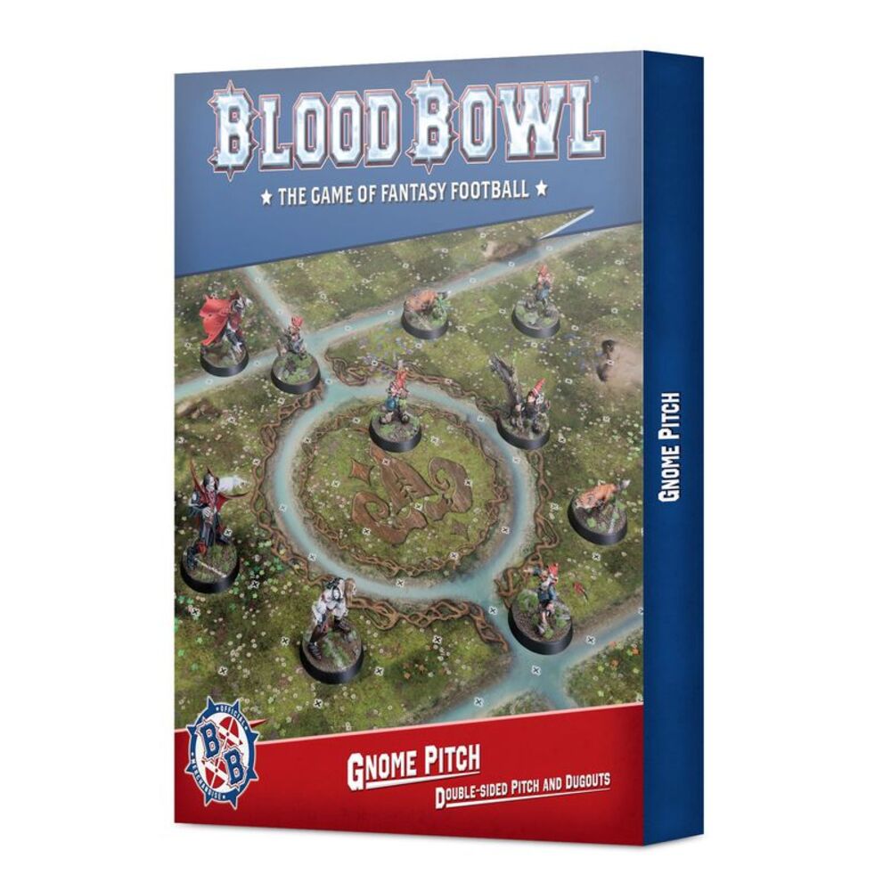 Blood Bowl: Gnome Pitch - Double-sided Pitch and Dugouts Set